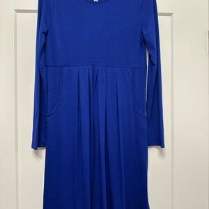 Royal Blue Long Sleeve Dress